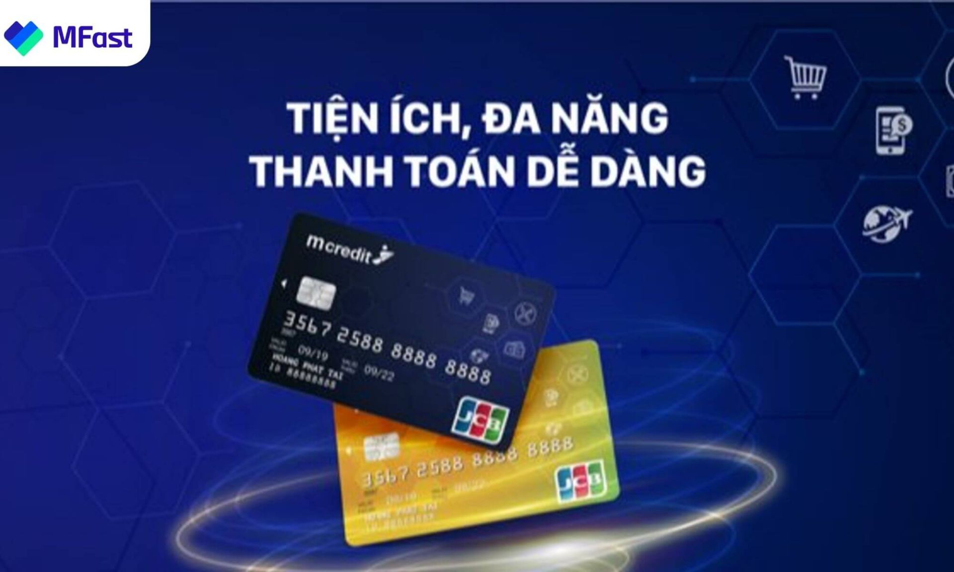 Thẻ Mcredit mang đến nhiều tiện ích