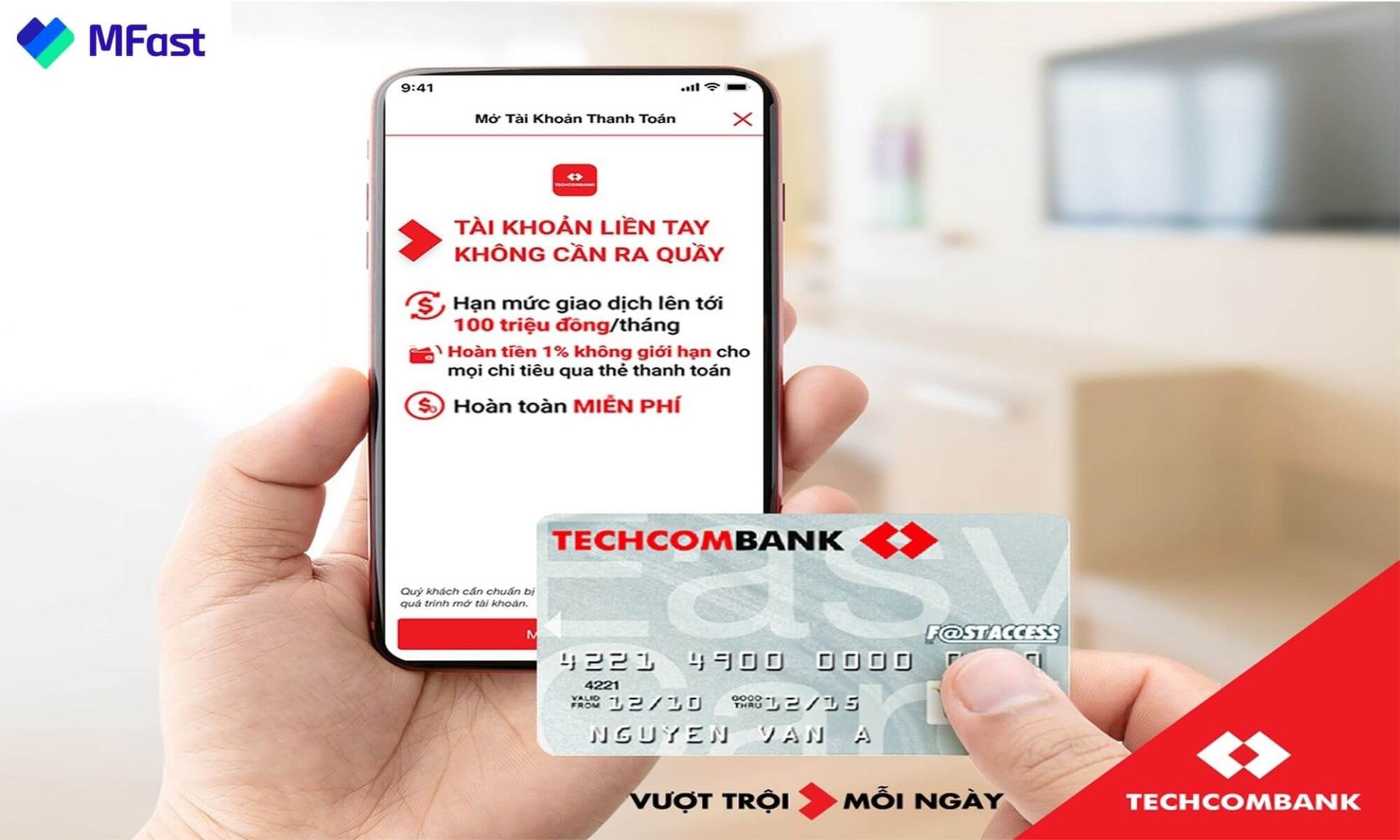 mở thẻ tín dụng techcombank